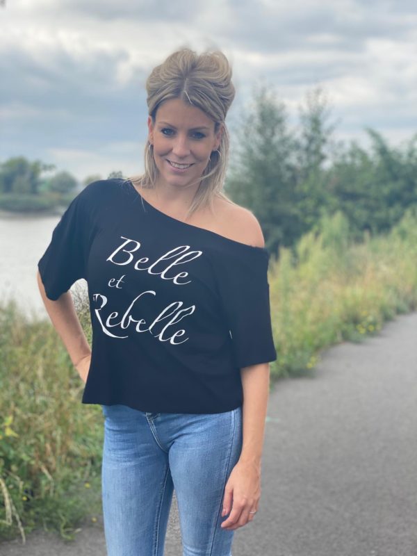 T-shirt 'Belle et Rebelle'
